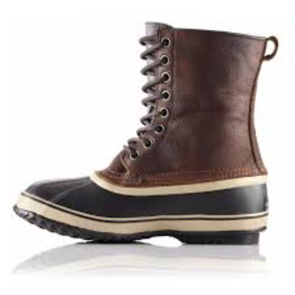 Sorel Men\'s Brown Premium T NM1561-256 Leather Ankle Winter Boot Size 9